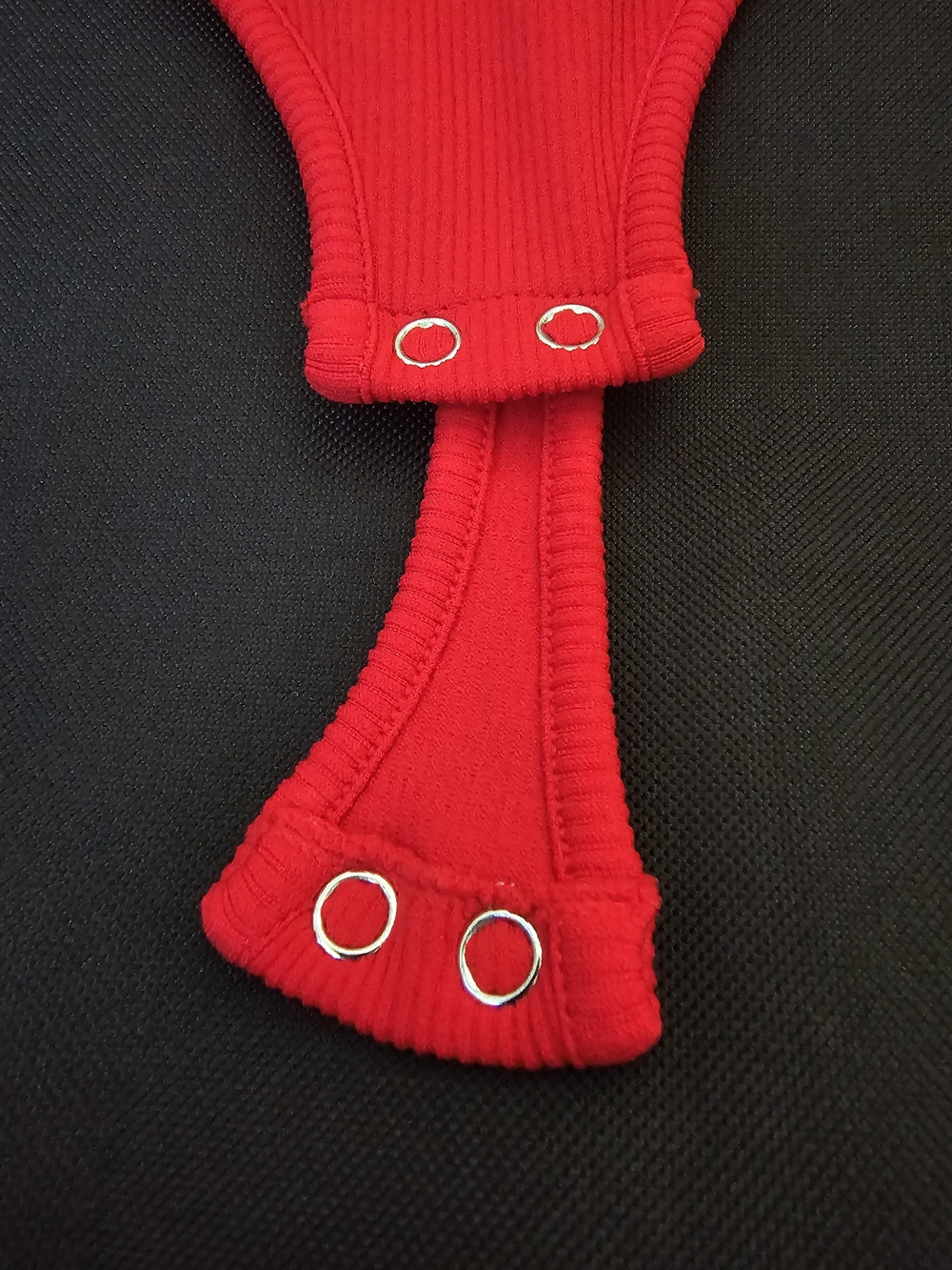 Suzzete Asymmetrical One-Shoulder Red Bodysuit  XS/S -  NWOT - Picture 8 of 10